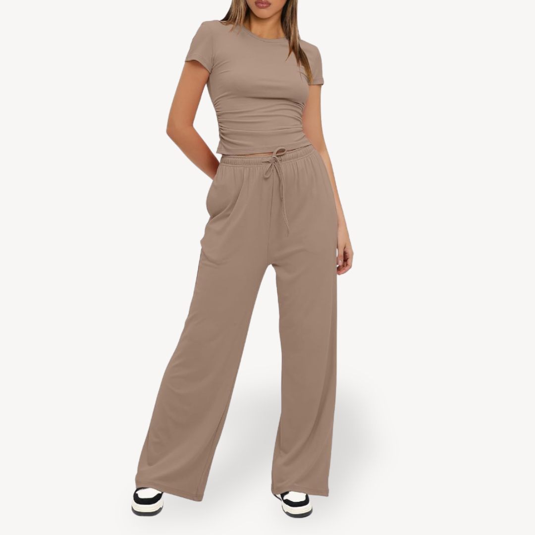 Relaxed Fit Pajama Set for Ladies