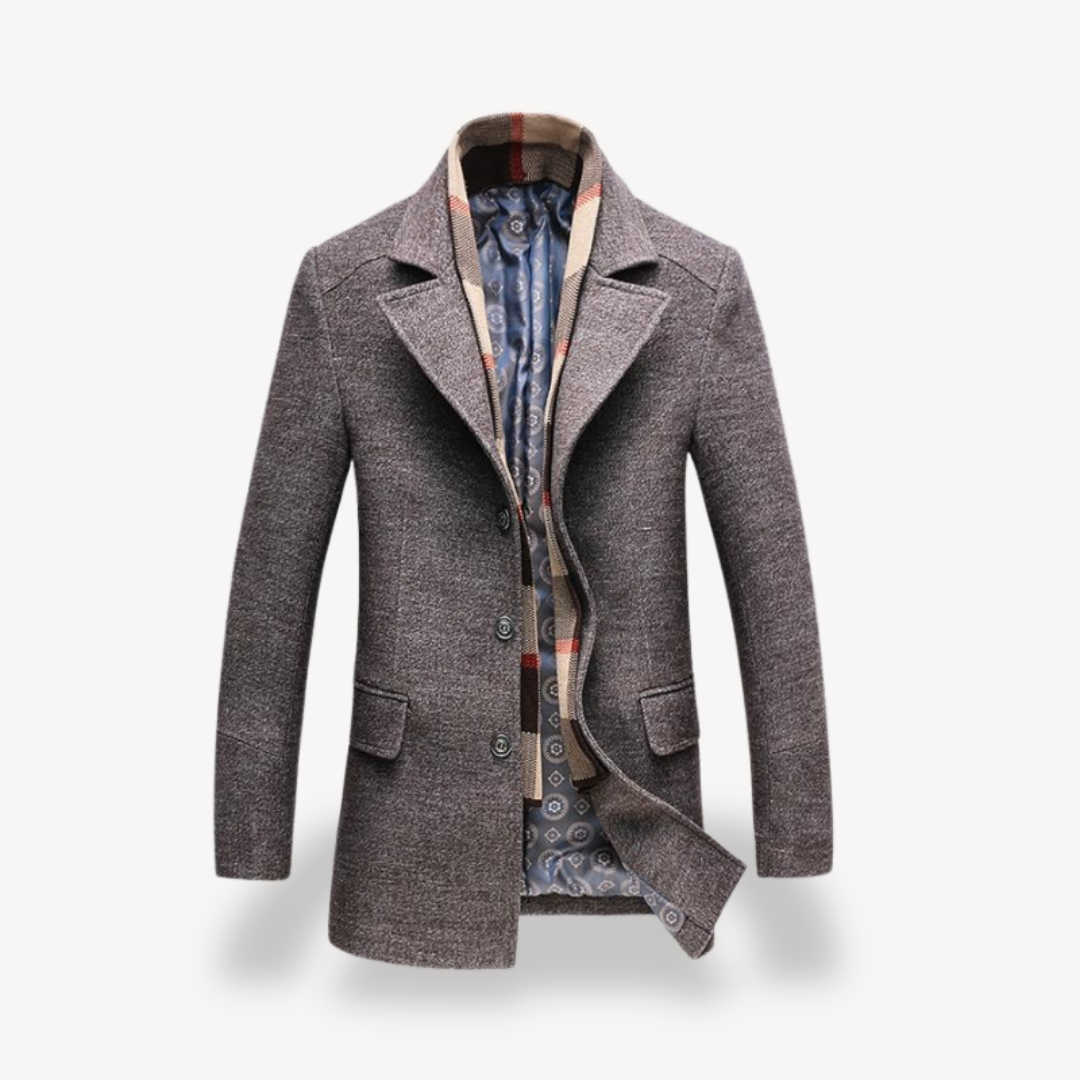 Warm Water Resistant Mens Trench Coat