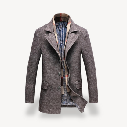Warm Water Resistant Mens Trench Coat