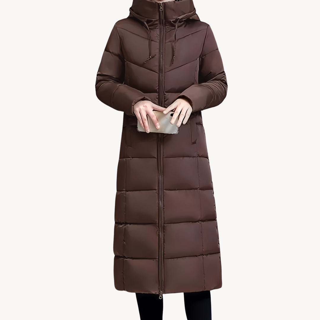 Warm Women's Parka Jacket with Hood