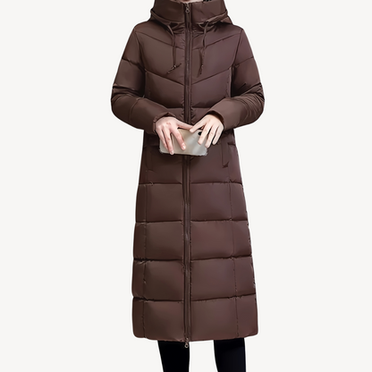 Warm Women's Parka Jacket with Hood