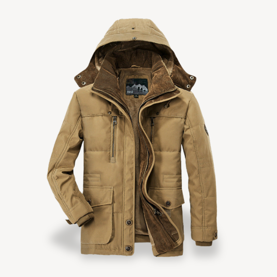 Warm Insulated Men's Fleece Coat