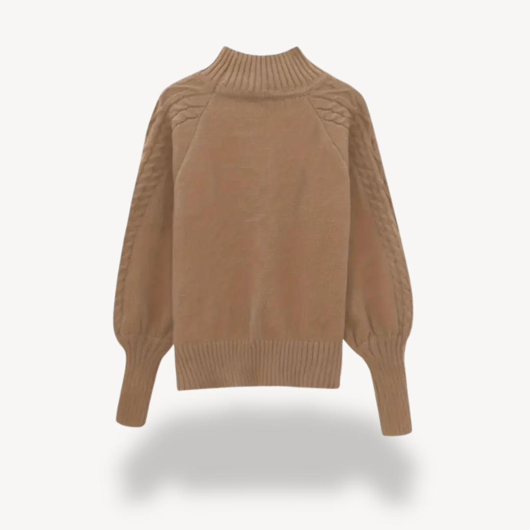 Soft Crew Neck Wool Sweater for Women