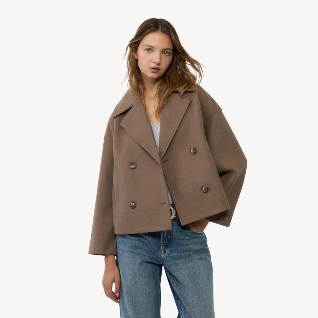 Short Wool Coat for Ladies