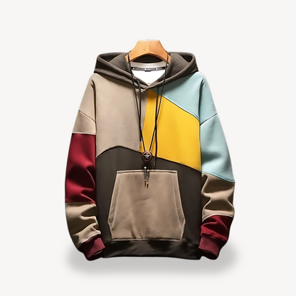 Multicolor Graphic Hooded Sweatshirt