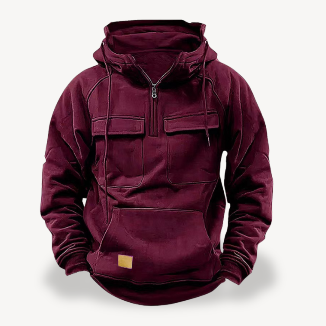 Warm Mens Fleece Hooded Jacket