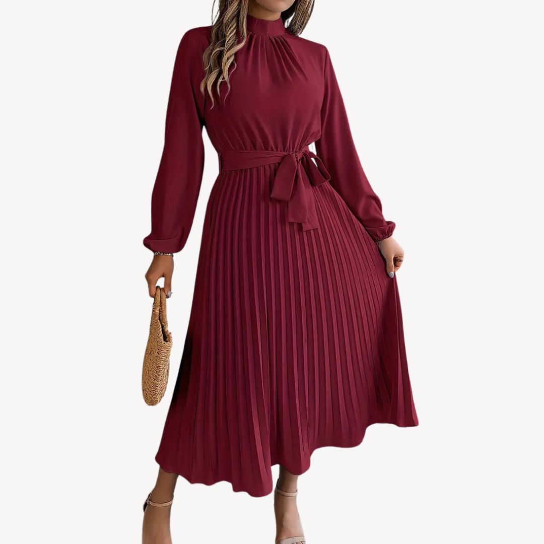 Flowy Knee Length Women's Dress - OutfitLondon
