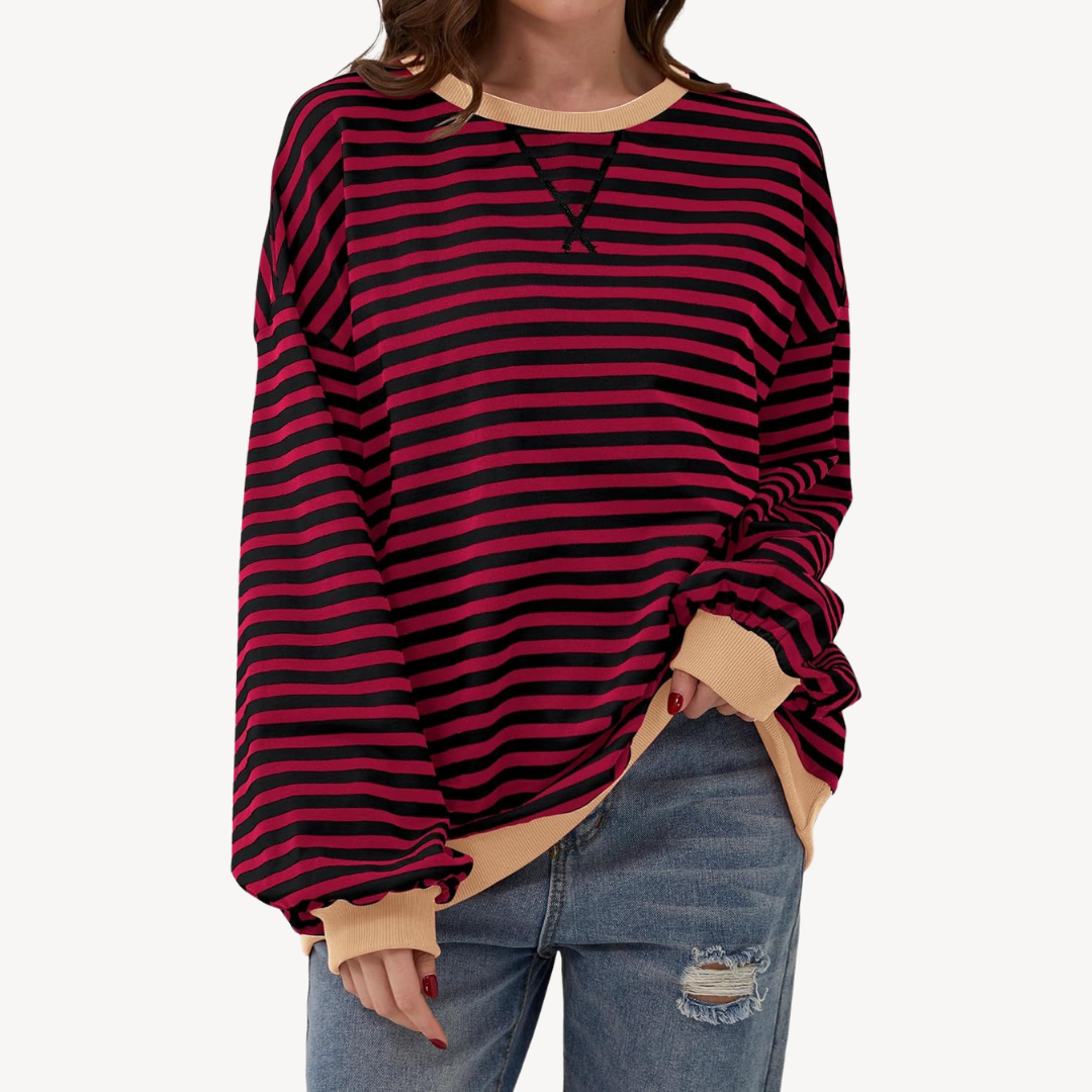 Ladies Classic Vertical Stripe Shirt