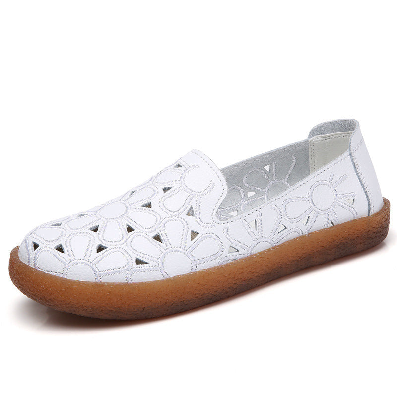 Summer Breathable New Mould Ladies Slip On Flat Shoes