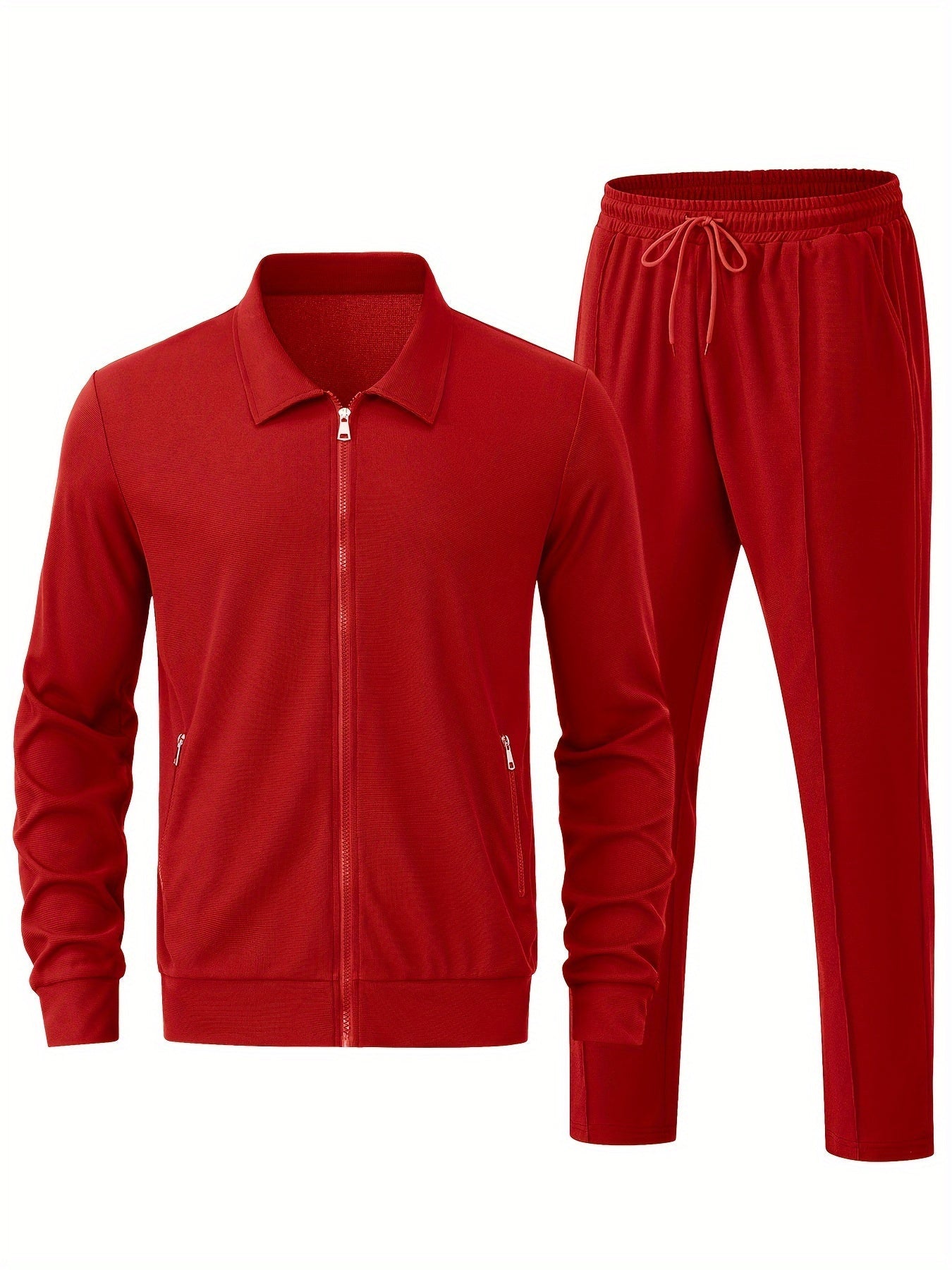 Athletic Mens Tracksuit Jacket and Pant Set