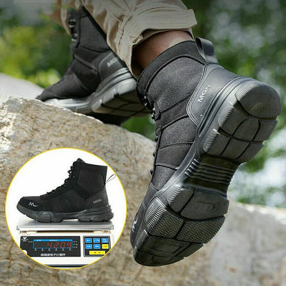 Waterproof Insulated Work Boots with Steel Toe Caps