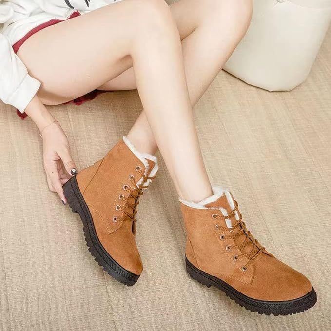 Walk Anti-Slip Waterproof Lace Up Snow Boots Comfortable and Light Weight