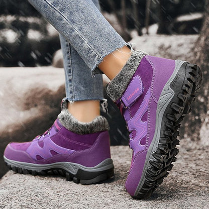 Orthopedic Shoes Anti-collision Velcro Hiking Ankle Sneakers Suede Outdoor