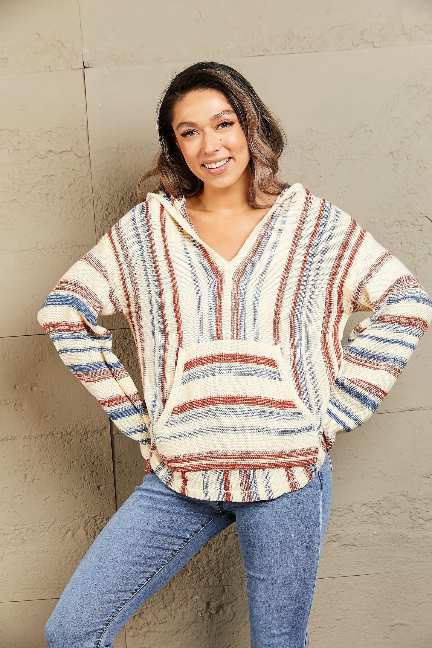 Fashionable Animal Print Crew Sweater