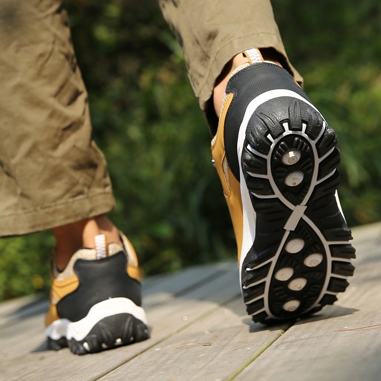 Men Orthopedic Shoes Anti-collision Anti-slip Rubber Hiking Sneakers