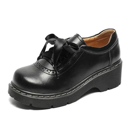 Classic Ladies Lace Up Oxford Shoes