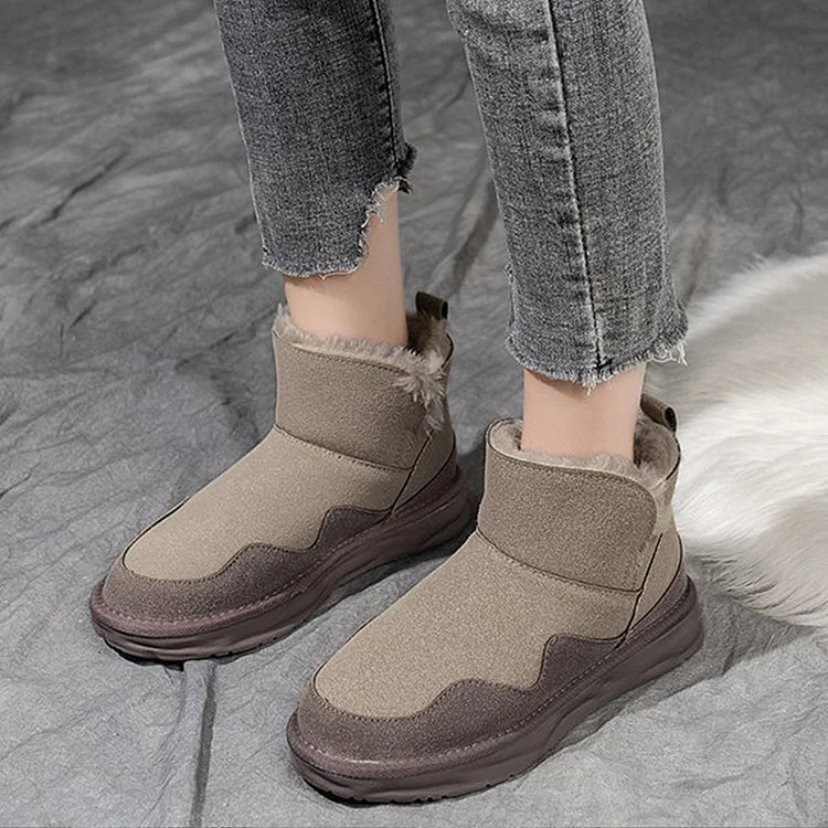 Warm Waterproof Mid Calf Winter Boots for Women