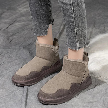Warm Waterproof Mid Calf Winter Boots for Women