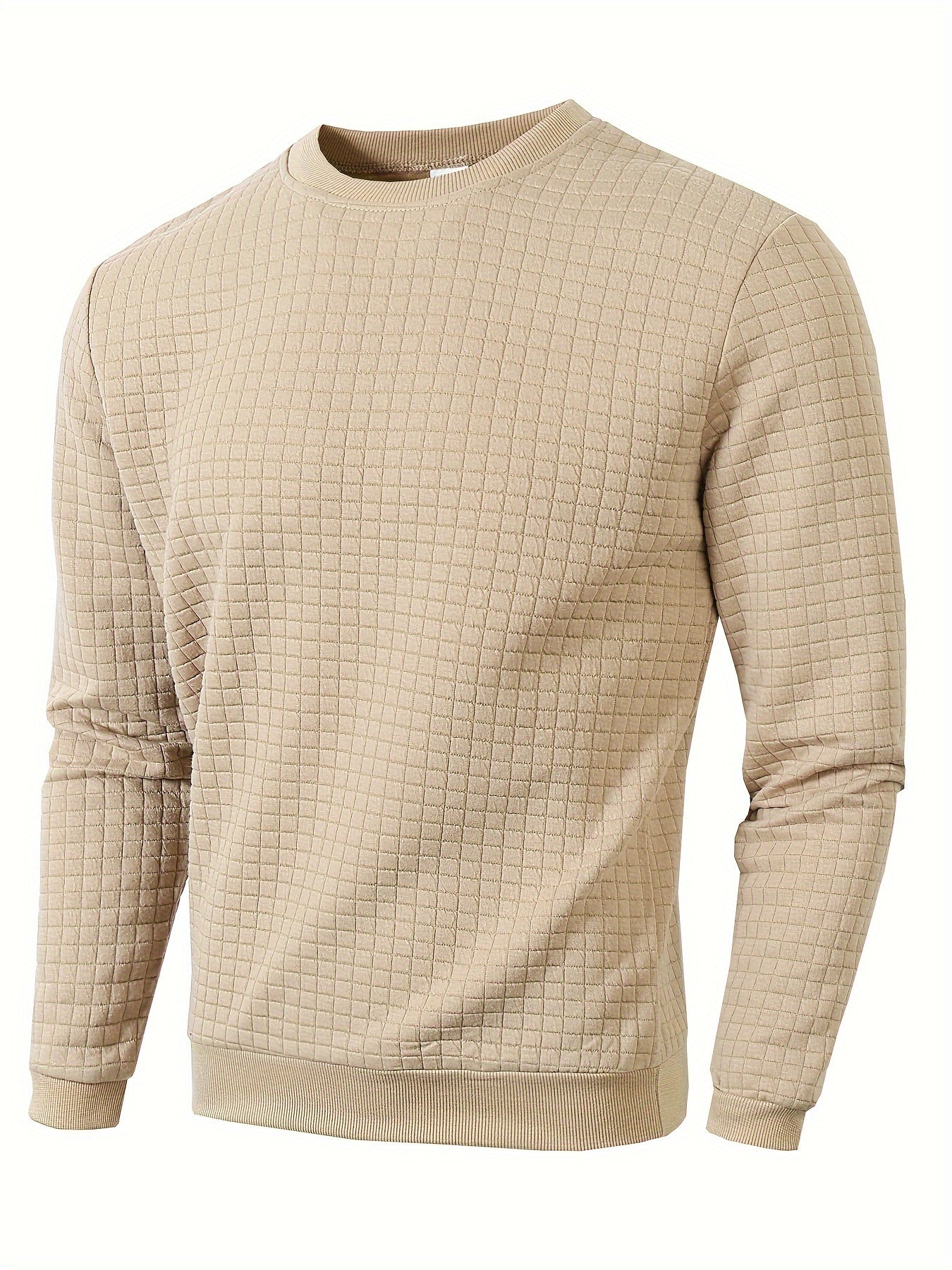 Warm Mens Slim Fit Crew Neck Sweater