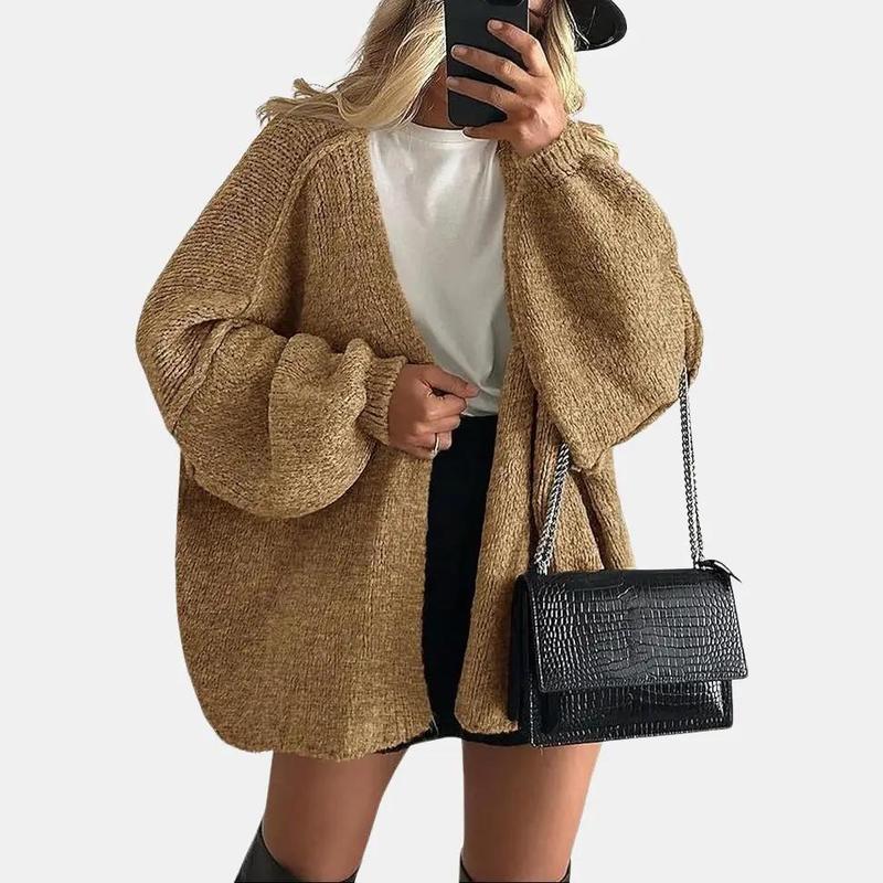 Women's Cozy Large Fit Fall Knit Sweater Cardigan