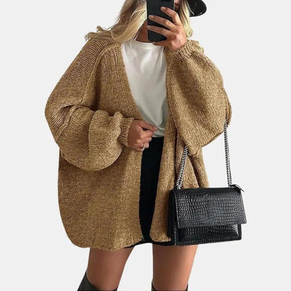 Women's Cozy Large Fit Fall Knit Sweater Cardigan