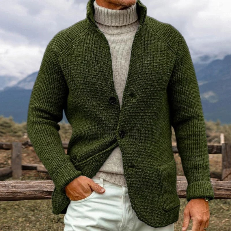 Timeless Crew Neck Sweater Jacket - OutfitLondon