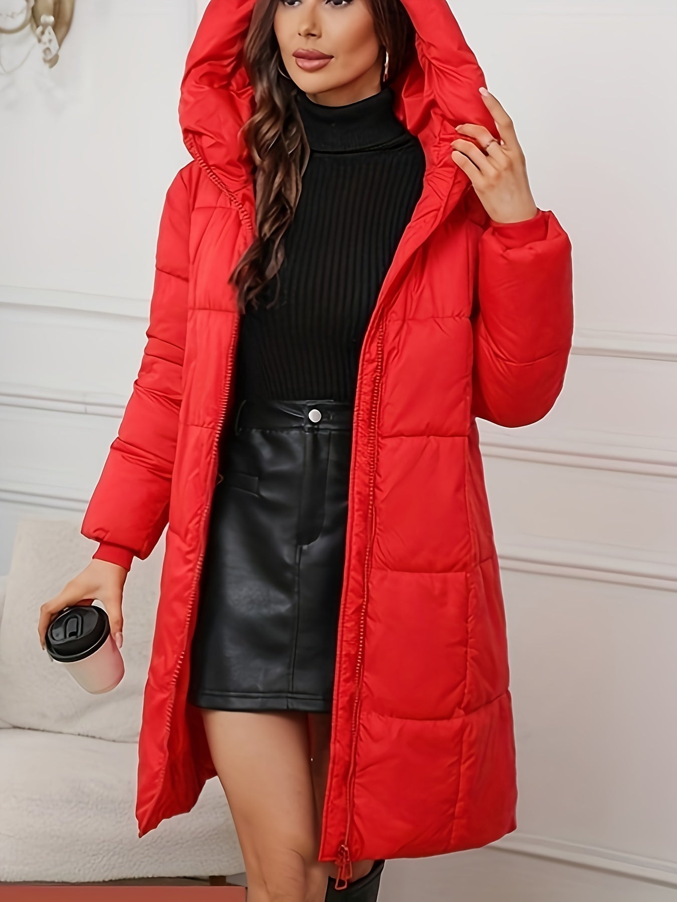 Waterproof Women's Down Parka Jacket With Hood