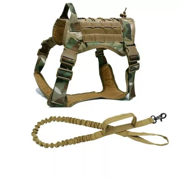 Military No-Pull Tactical Dog Harness Vest