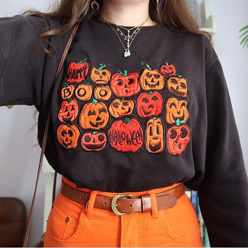 Scary Halloween Ladies Graphic T-Shirt