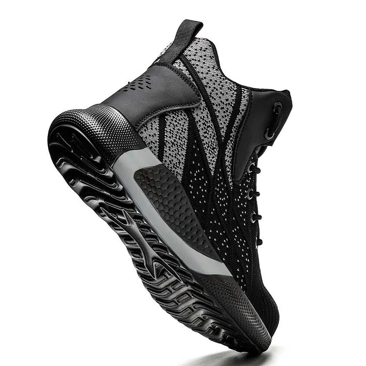 Mercury Black - Safety Work Boots Steel Cap Toe For Men / Women