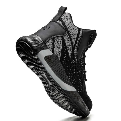 Mercury Black - Safety Work Boots Steel Cap Toe For Men / Women