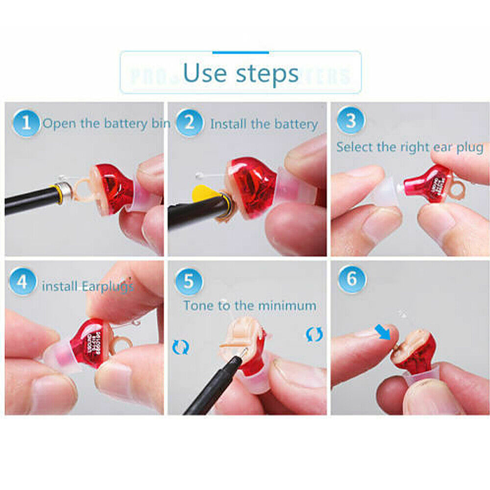 Mini Digital Hearing Aids, Voice Amplifier Enhancer, Invisible In Ear
