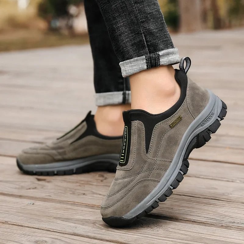 Orthopedic Men Shoes Arch Support Wide Toebox AntiSkid Walking Outdoor