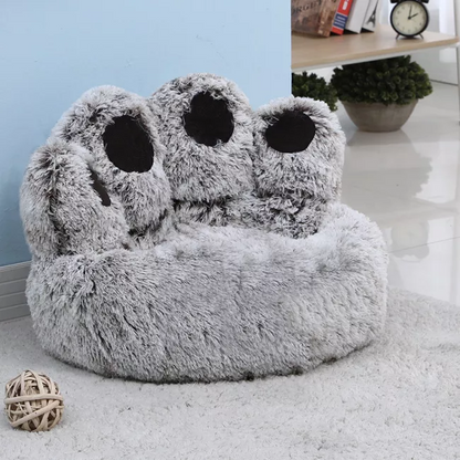 Bear Paw Calming Dog Bed AntiAnxiety Paw Bed