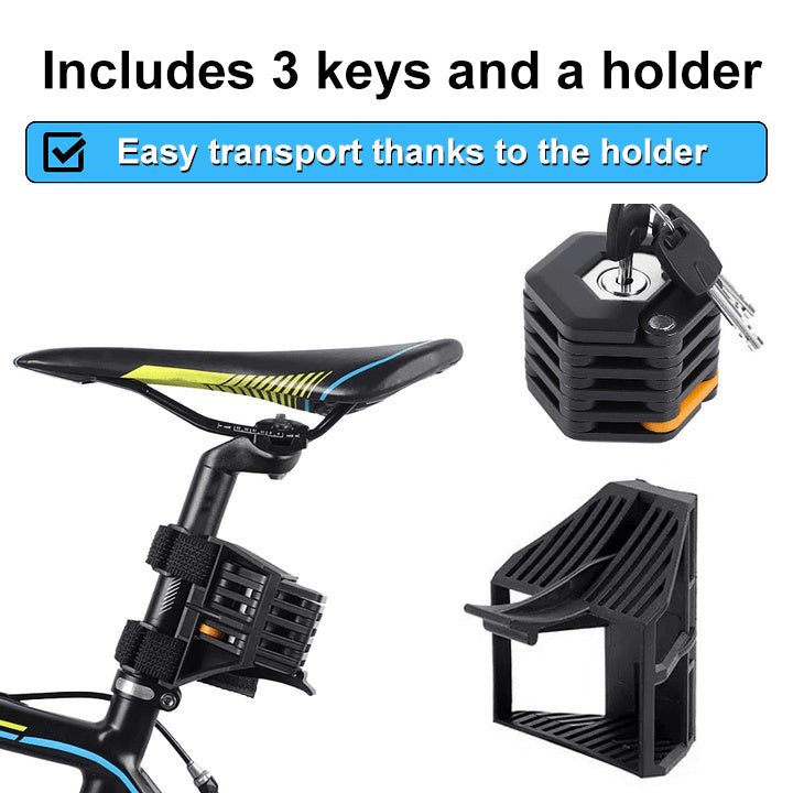 Foldable Premium Bicycle Lock