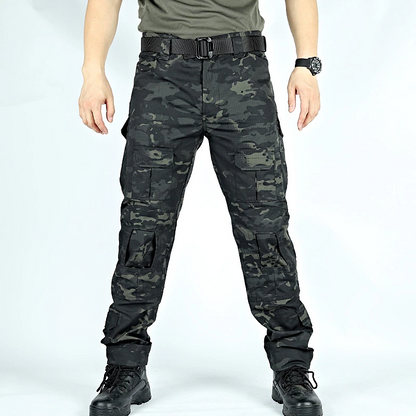 Men's Cargo Pants Pocket Plain Camouflage Comfort Breathable