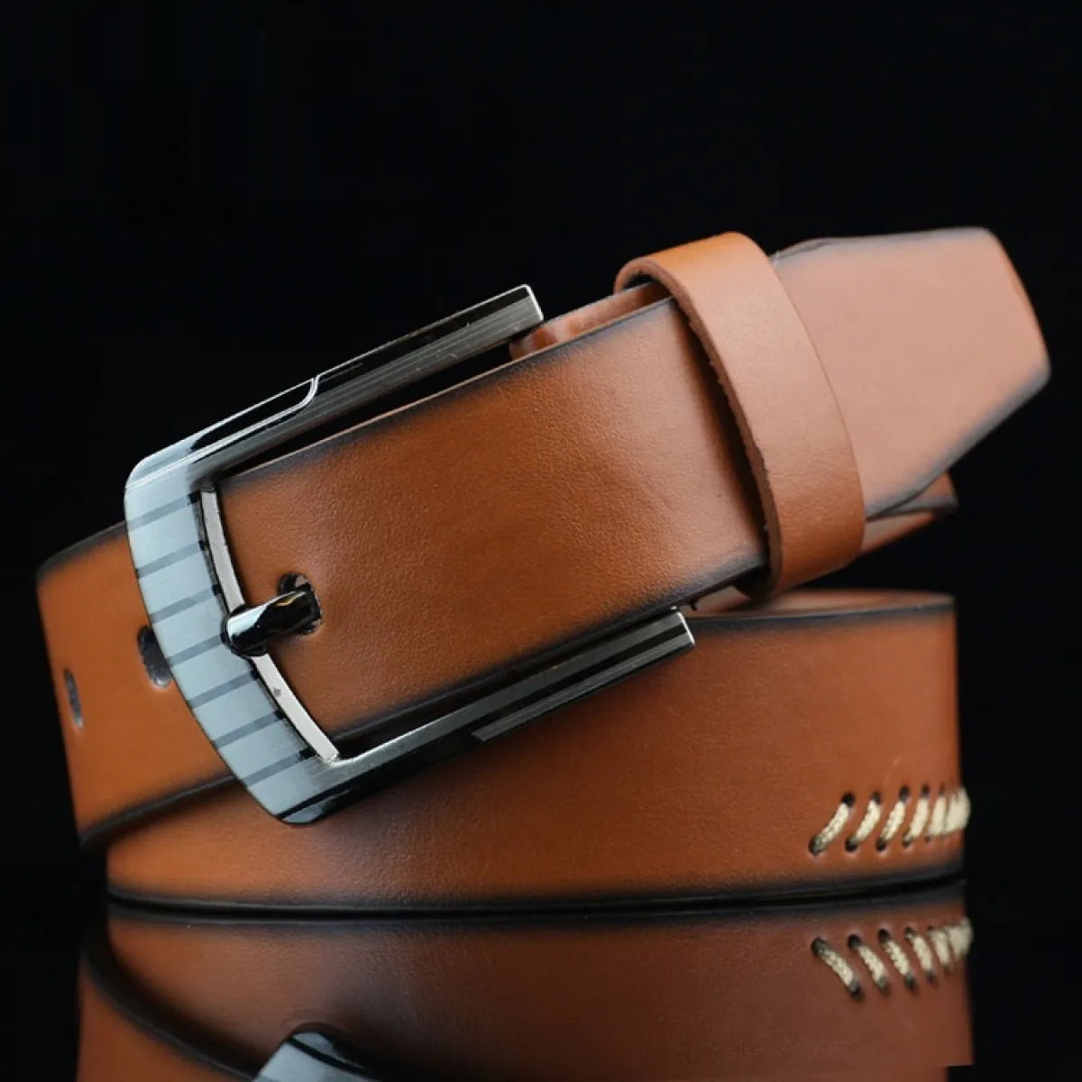 Classic Tan Mickey Mouse Belt - OutfitLondon