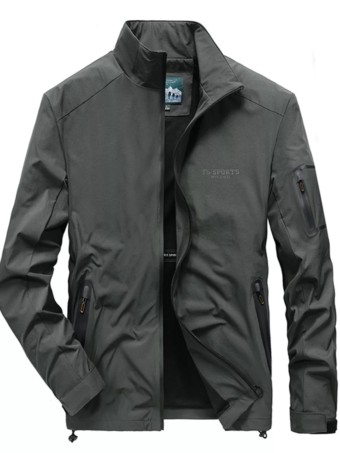 Fitted Waterproof Zip Up Jacket