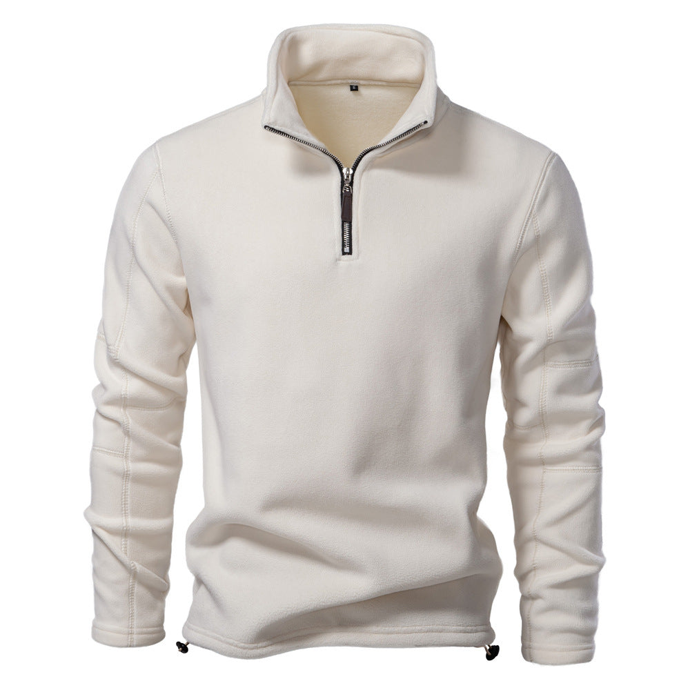 Men's Casual Zip-Up Stand-Collar Sweatshirt