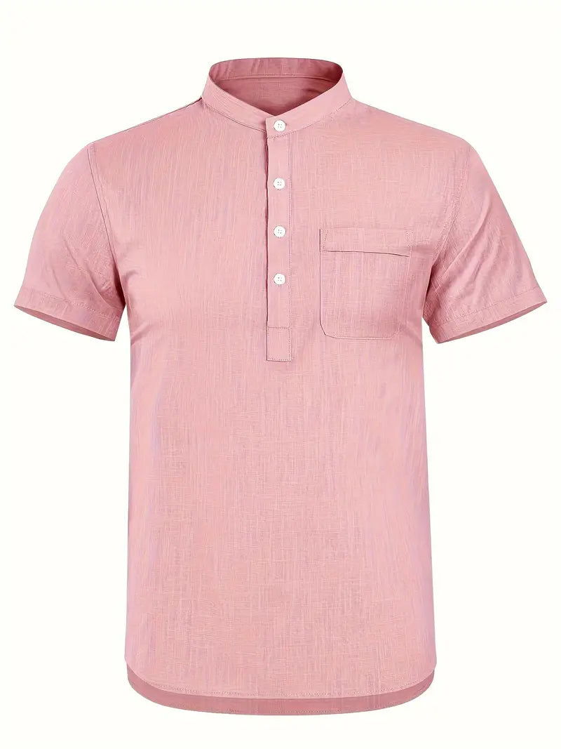 Classic Men's Long Sleeve Dress Shirt - OutfitLondon