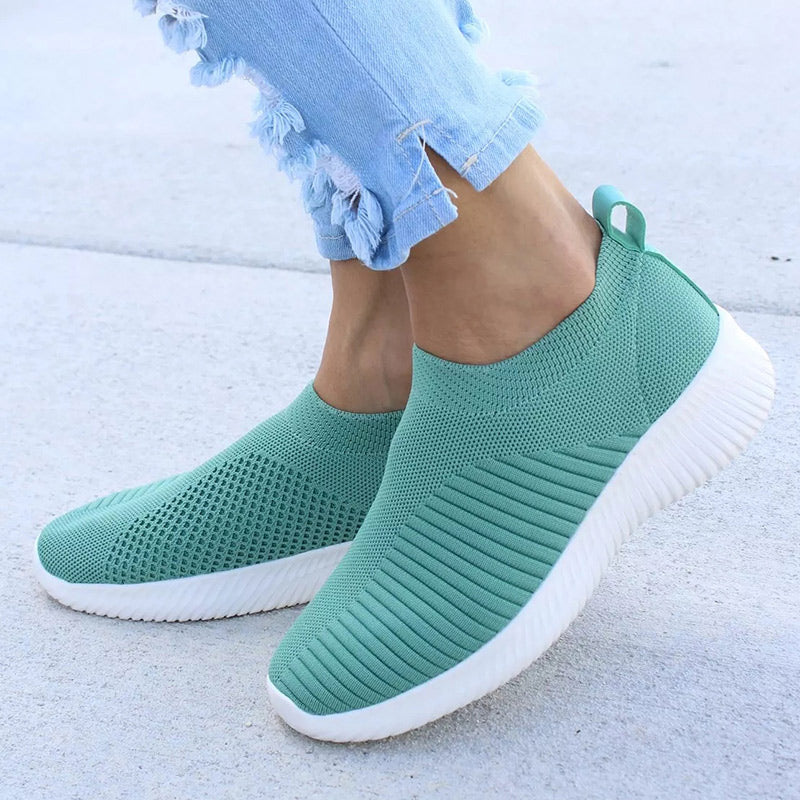 Women Shoes Knitting Sock Slip On Flat Sneakers