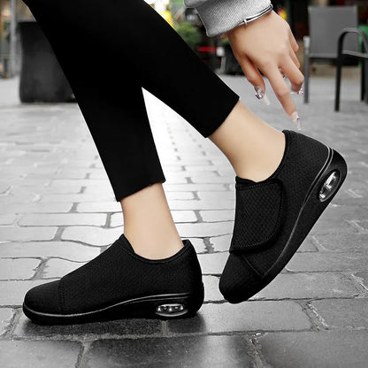 Comfortable Wide Fit Walking Shoes - Slip Resistant