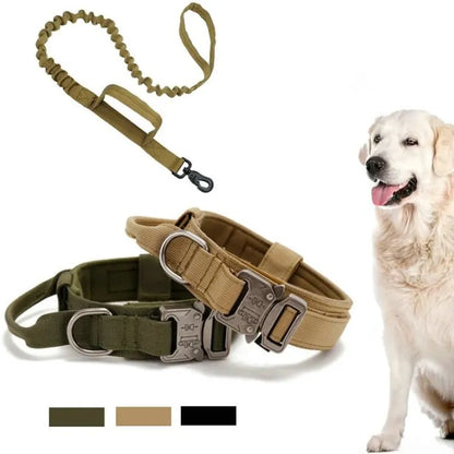 Dog Collar Adjustable Military TacticalPets Dg Collas Leas CntrlTactical Military Dog Training Collar