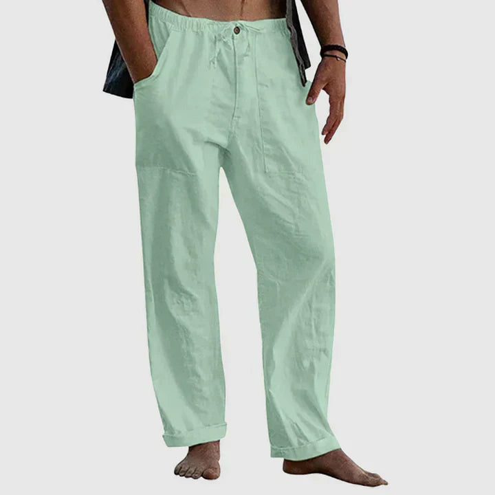 Comfortable Linen Drawstring Pants