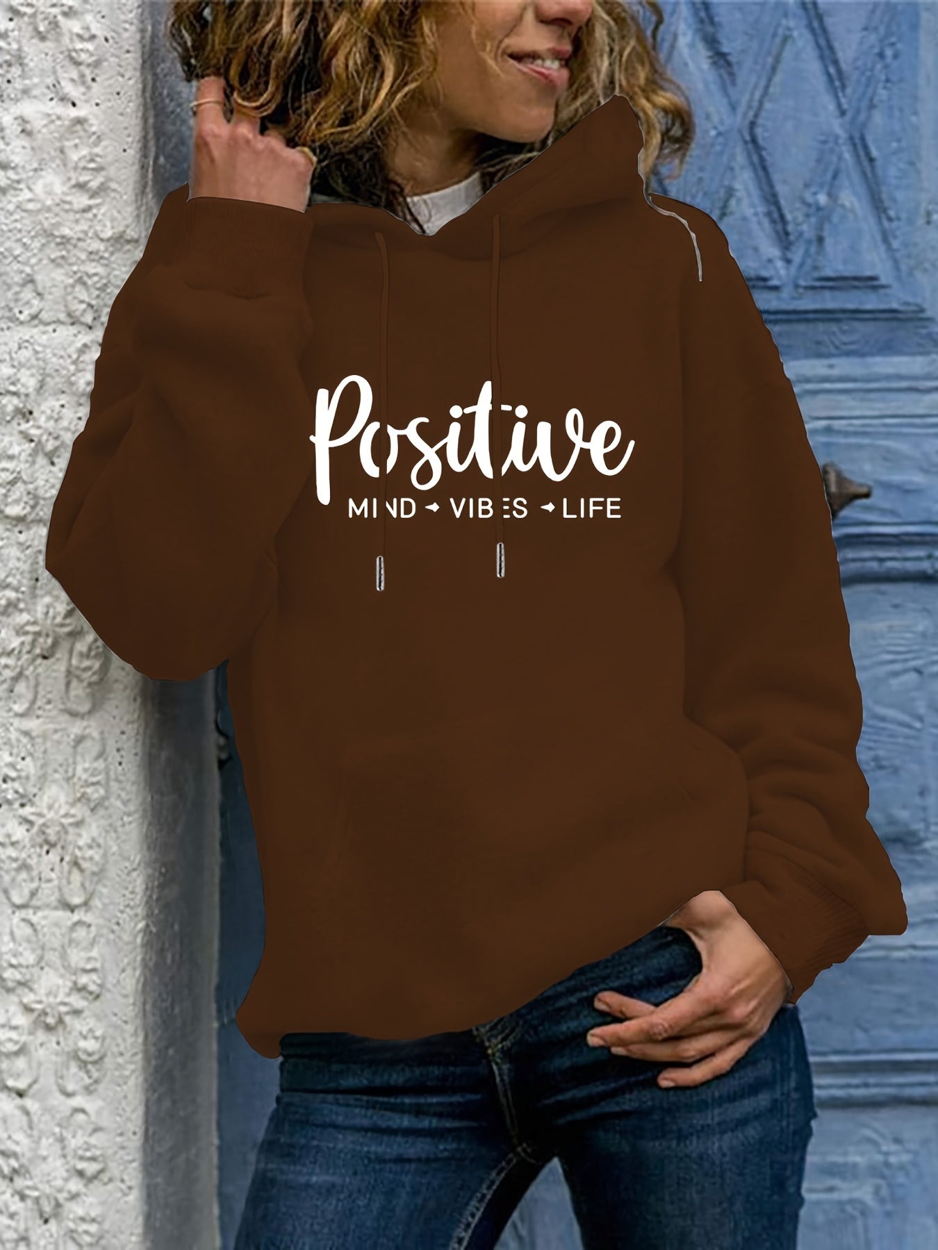 Soft Women's Oversized Hoodie with Cute Graphic Pocket