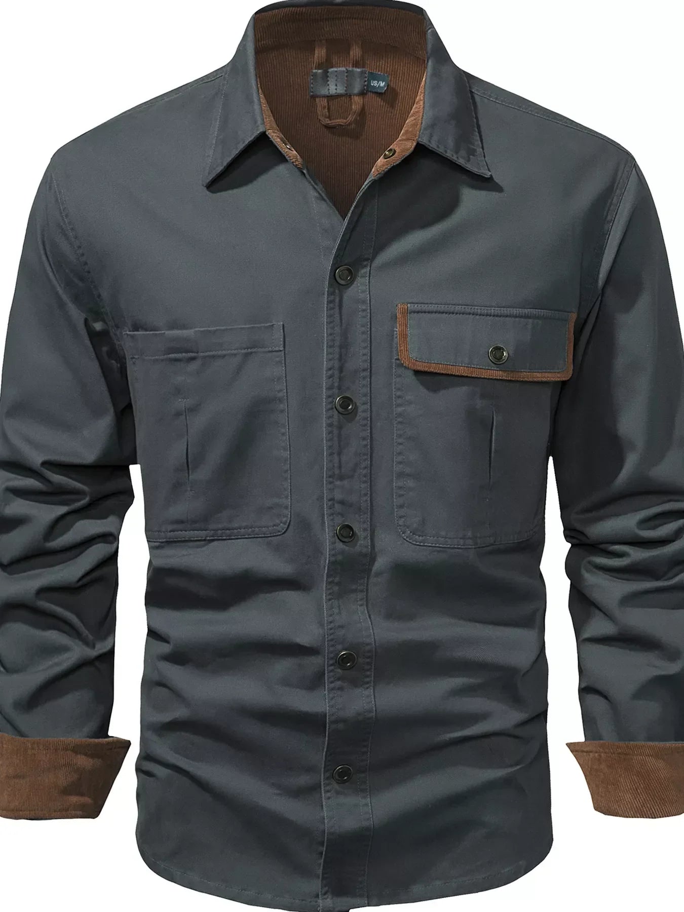 Casual Loose Fit Mens Dress Shirt - OutfitLondon