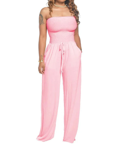 Sunny Womens Off Shoulder Jumpsuit