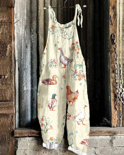 Vibrant Floral Women's Romper Suit