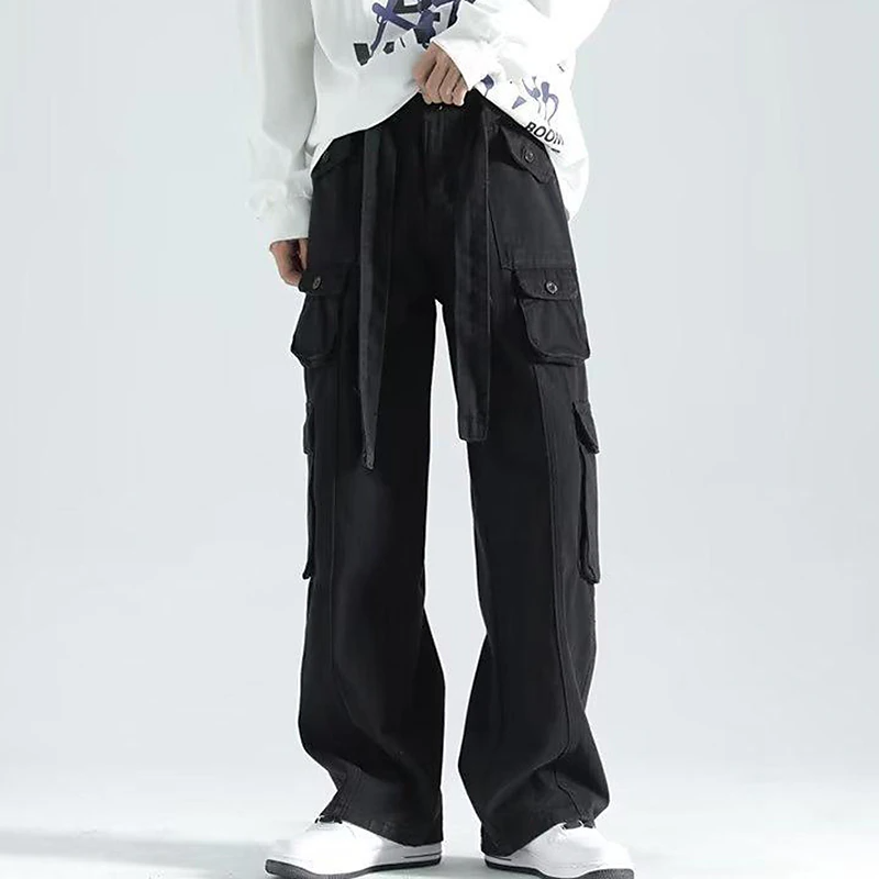 Men's Cargo Pants Hiking Pants Pocket Plain Comfort Breathable Outdoor Daily