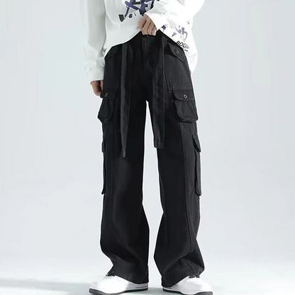 Men's Cargo Pants Hiking Pants Pocket Plain Comfort Breathable Outdoor Daily